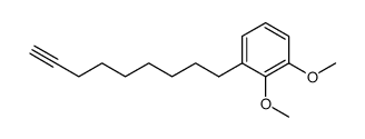 1,2-dimethoxy-3-non-8-ynyl-benzene Structure