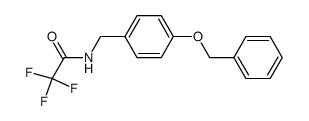 N-(4-(benzyloxy)benzyl)-2,2,2-trifluoroacetamide结构式