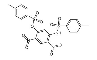 2,4-dinitro-1-(toluene-4-sulfonylamino)-5-(toluene-4-sulfonyloxy)-benzene结构式