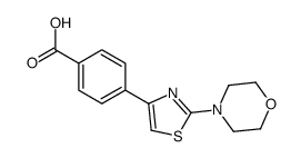4-(2-morpholin-4-yl-1,3-thiazol-4-yl)benzoic acid Structure