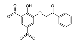 2-(2-hydroxy-3,5-dinitro-phenoxy)-1-phenyl-ethanone Structure