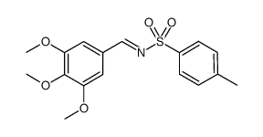 N-(3,4,5-trimethoxybenzylidene)-p-toluenesulfonamide结构式