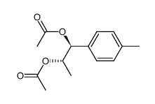erythro-1-(p-methylphenyl)propane-1,2-diol diacetate Structure