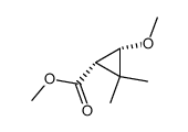 c-2-Methoxy-3,3-dimethyl-r-1-cyclopropancarbonsaeure-methylester Structure