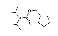 cyclopenten-1-ylmethyl N,N-di(propan-2-yl)carbamate Structure