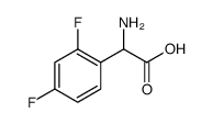 Benzeneacetic acid, α-amino-2,4-difluoro Structure