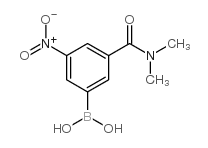 3-(DIMETHYLCARBAMOYL)-5-NITROPHENYL)BORONIC ACID Structure