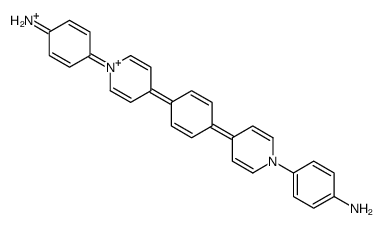 4-[4-[4-[1-(4-aminophenyl)pyridin-1-ium-4-yl]phenyl]pyridin-1-ium-1-yl]aniline结构式