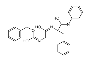 benzyl N-[2-[[(2S)-1-anilino-1-oxo-3-phenylpropan-2-yl]amino]-2-oxoethyl]carbamate结构式