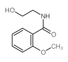 Benzamide,N-(2-hydroxyethyl)-2-methoxy-结构式