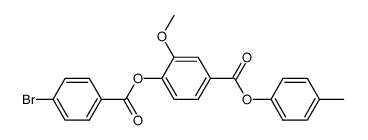 4-(4-Bromo-benzoyloxy)-3-methoxy-benzoic acid p-tolyl ester Structure