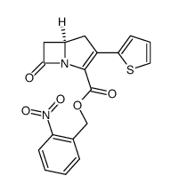 o-nitrobenzyl-2-(2-thienyl)-1-carbapen-2-em-3-carboxylate结构式