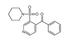 phenyl-(3-piperidin-1-ylsulfonylpyridin-4-yl)methanone Structure