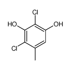 2,4-dichloro-5-methylbenzene-1,3-diol结构式