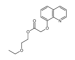 2-ethoxyethyl 2-quinolin-8-yloxyacetate结构式