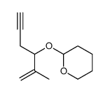 2-(2-methylhex-1-en-5-yn-3-yloxy)oxane结构式