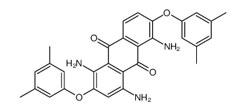 1,4,5-triamino-2,6-bis(3,5-dimethylphenoxy)anthracene-9,10-dione Structure