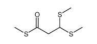 S-methyl 3,3-bis(methylsulfanyl)propanethioate结构式