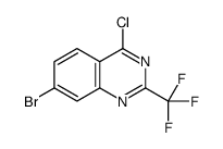 7-BROMO-4-CHLORO-2-TRIFLUOROMETHYL-QUINAZOLINE structure