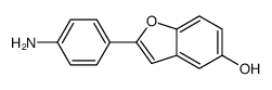 2-(4-Aminophenyl)-1-benzofuran-5-ol结构式