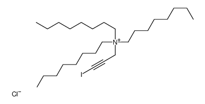 3-iodoprop-2-ynyl(trioctyl)azanium,chloride结构式