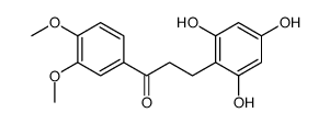 1-(3,4-dimethoxyphenyl)-3-(2,4,6-trihydroxyphenyl)propan-1-one Structure