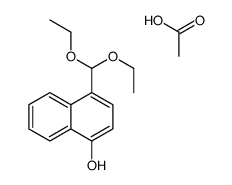 acetic acid,4-(diethoxymethyl)naphthalen-1-ol结构式