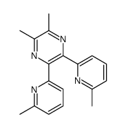 2,3-dimethyl-5,6-bis(6-methylpyridin-2-yl)pyrazine结构式