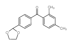 2,4-DIMETHYL-4'-(1,3-DIOXOLAN-2-YL)BENZOPHENONE structure