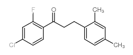 4'-CHLORO-3-(2,4-DIMETHYLPHENYL)-2'-FLUOROPROPIOPHENONE Structure