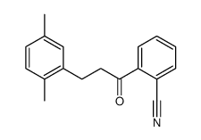 2'-CYANO-3-(2,5-DIMETHYLPHENYL)PROPIOPHENONE结构式