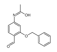N-(4-formyl-3-phenylmethoxyphenyl)acetamide Structure