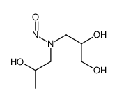 N-(2,3-dihydroxypropyl)-N-(2-hydroxypropyl)nitrous amide Structure