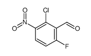 2-chloro-6-fluoro-3-nitrobenzaldehyde Structure
