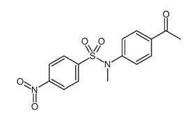 Benzenesulfonamide, N-(4-acetylphenyl)-N-methyl-4-nitro结构式