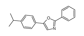 2-phenyl-5-(4-propan-2-ylphenyl)-1,3-oxazole Structure