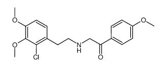 2-((2-chloro-3,4-dimethoxyphenethyl)amino)-1-(4-methoxyphenyl)ethan-1-one Structure