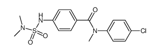 N-methyl-4'-chloro-4-<(dimethylsulfamoyl)amino>benzanilide结构式