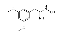 Benzeneethanimidamide, N-hydroxy-3,5-dimethoxy Structure