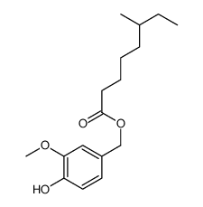 (4-hydroxy-3-methoxyphenyl)methyl 6-methyloctanoate Structure