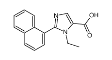 3-ethyl-2-naphthalen-1-ylimidazole-4-carboxylic acid Structure