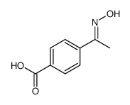 Benzoic acid, 4-[1-(hydroxyimino)ethyl] Structure