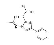 2-(1-acetamido-4-phenylimidazol-2-yl)acetic acid Structure