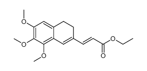 E-Ethyl-3-(3',4'-dihydro-6',7',3'-trimethoxy-2'-naphthyl)-acrylate Structure