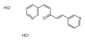 (1E,4E)-1,5-dipyridin-3-ylpenta-1,4-dien-3-one,dihydrochloride Structure