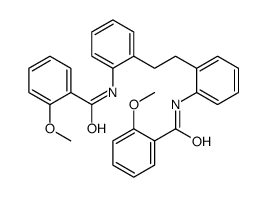 2-methoxy-N-[2-[2-[2-[(2-methoxybenzoyl)amino]phenyl]ethyl]phenyl]benzamide Structure