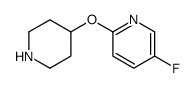 5-fluoro-2-piperidin-4-yloxypyridine结构式