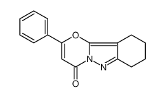 2-phenyl-7,8,9,10-tetrahydro-[1,3]oxazino[3,2-b]indazol-4-one Structure