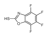 4,5,6,7-tetrafluoro-3H-1,3-benzoxazole-2-thione结构式