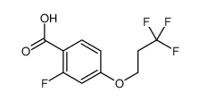 2-fluoro-4-(3,3,3-trifluoropropoxy)benzoic acid Structure